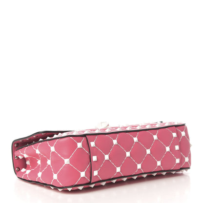 Valentino Garavani Lambskin Small Free Rockstud Spike Shoulder Bag Shadow Pink 3 of 8