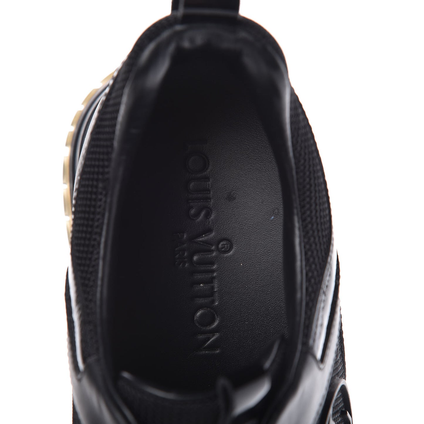 Calfskin Run Away Sneakers 37.5 Black