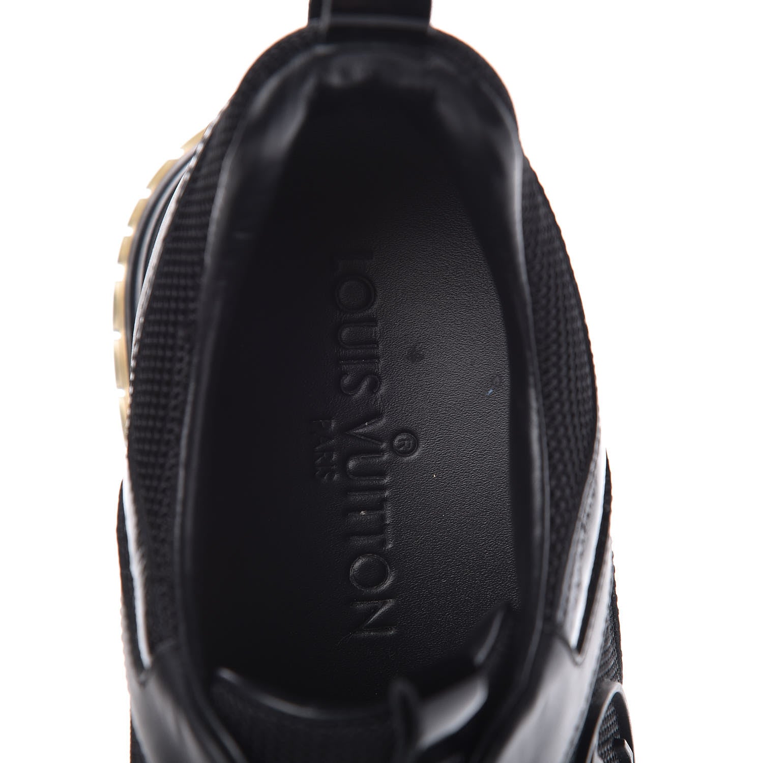 Louis Vuitton Calfskin Run Away Sneakers 37.5 Black 7 of 11