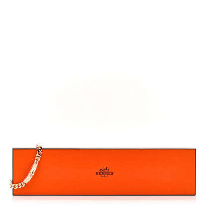Hermes 18K Rose Gold Diamond PM Kelly Chaine Bracelet ST 4 of 4