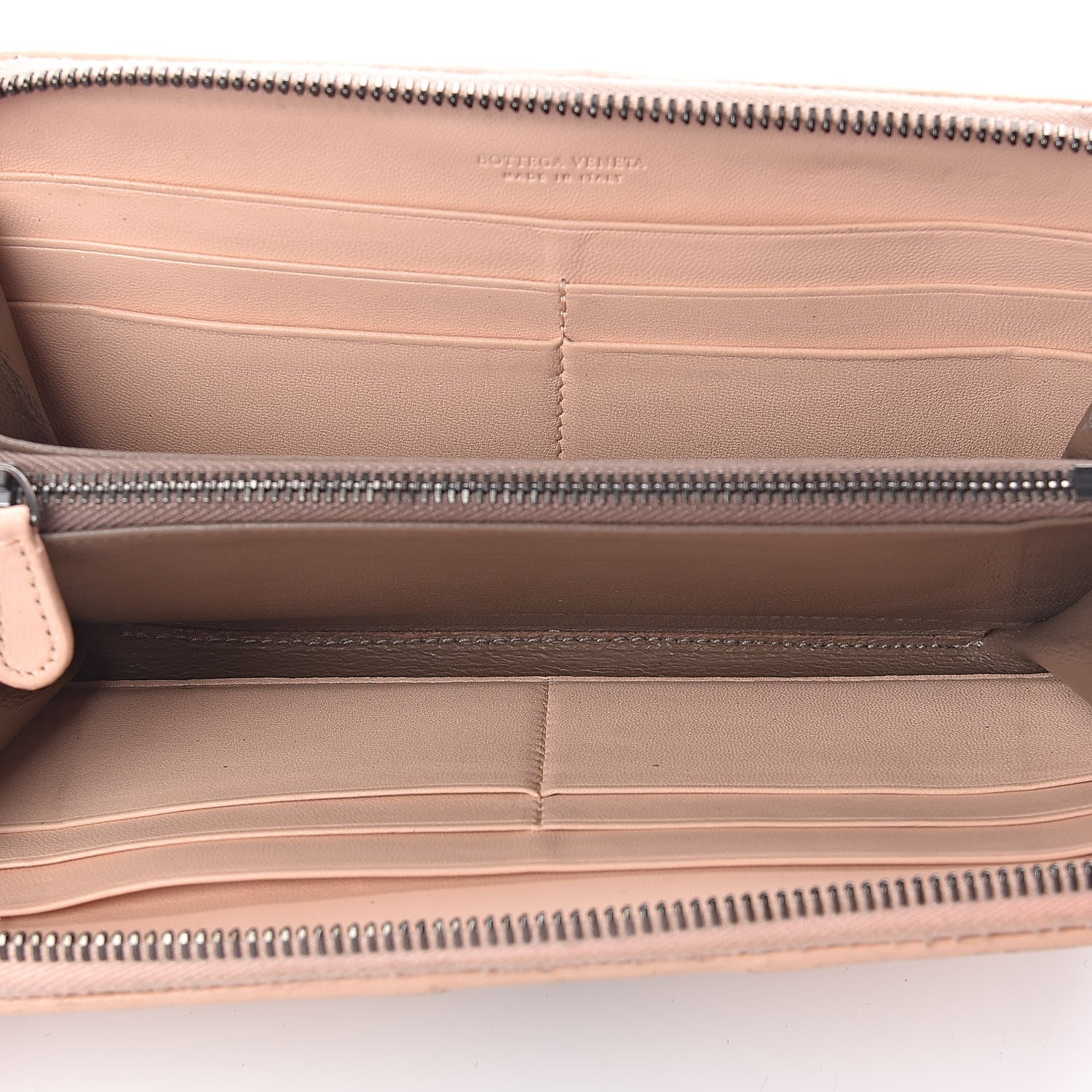 Bottega Veneta Nappa Intrecciato Ayers Zip Around Wallet Flamingo 5 of 7