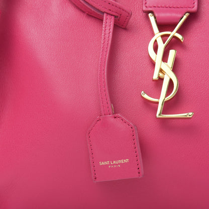 Saint Laurent Calfskin Monogram Baby Cabas Fuchsia 11 of 12