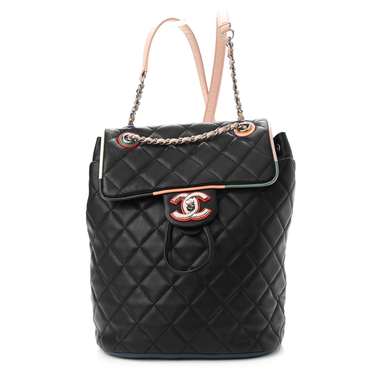 Chanel Lambskin Quilted Small Cuba Urban Spirit Backpack Black 1 of 12