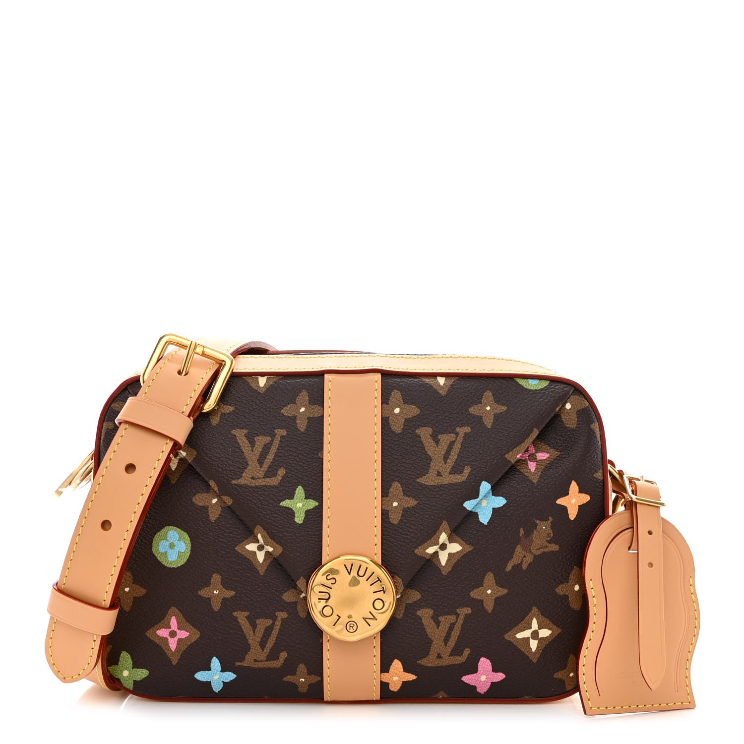 Louis Vuitton X TYLER, THE CREATOR Monogram Craggy Envelope Messenger Chocolate 1 of 9