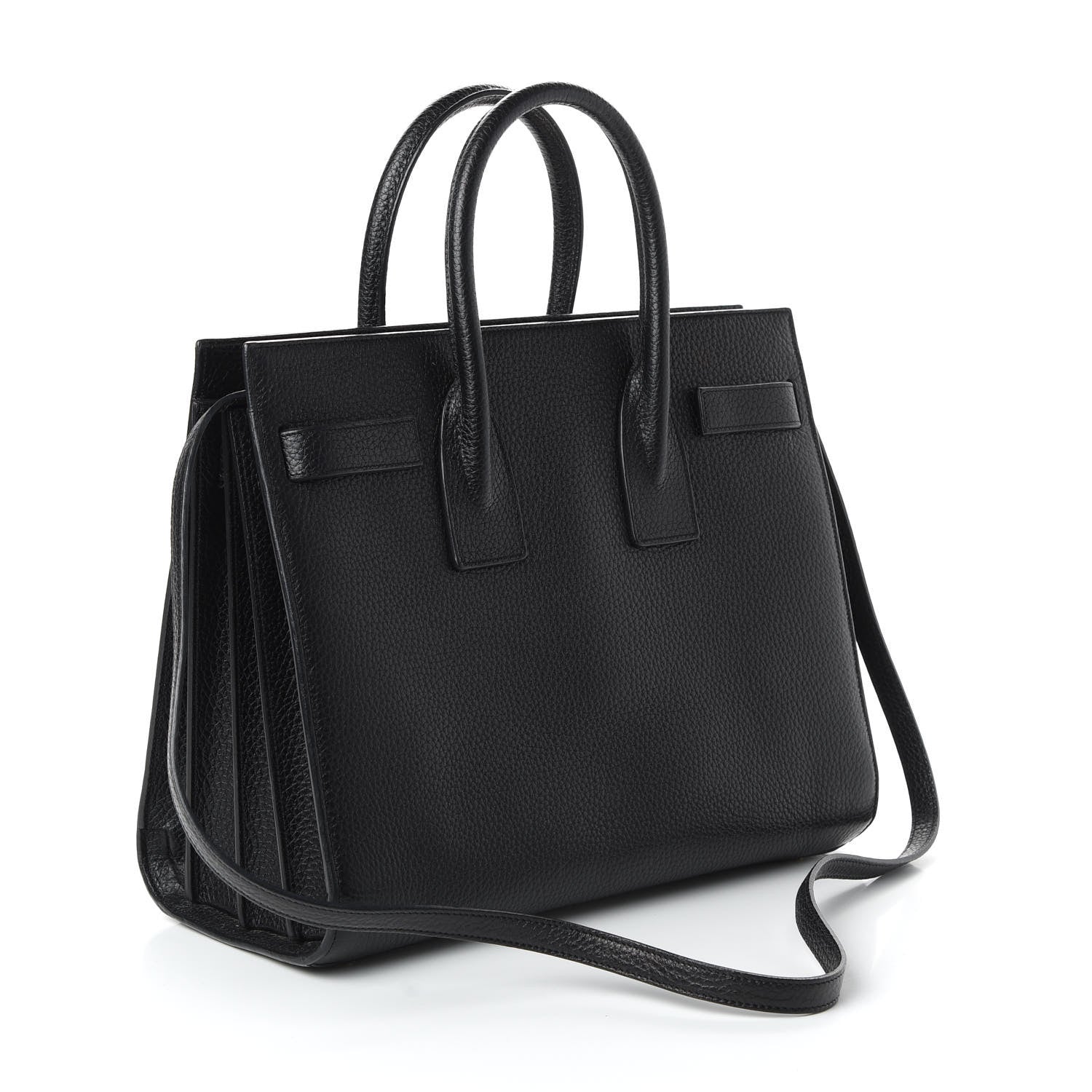 Saint Laurent Grained Calfskin Small Sac De Jour Black 3 of 9