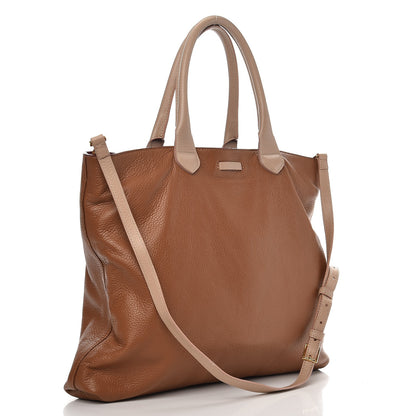 Burberry Prorsum Pebbled Calfskin Medium Studley Tote Camel Nude 3 of 9