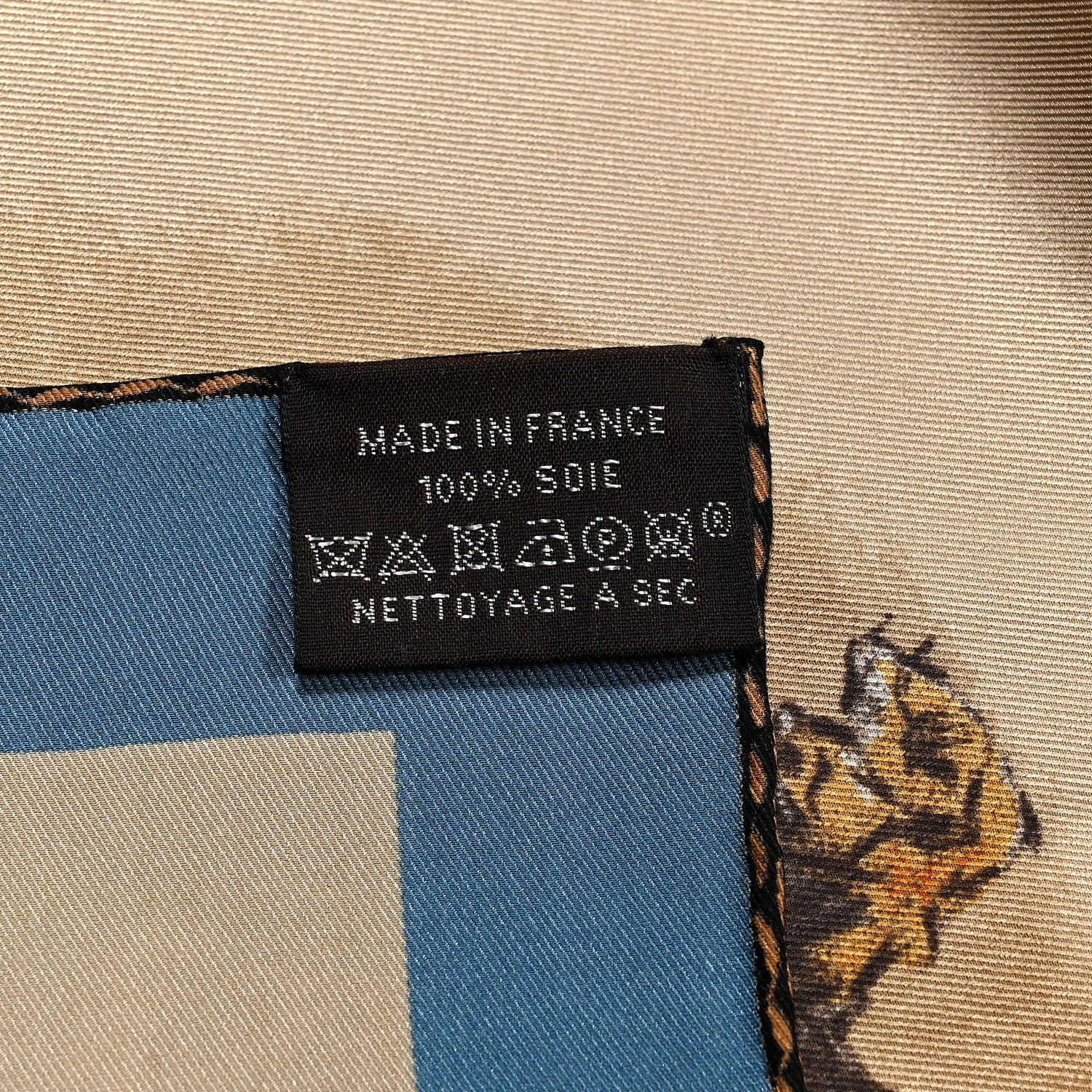 Hermes Silk Les Bassets Scarf 70 Beige Clair Gris Bluete 3 of 3