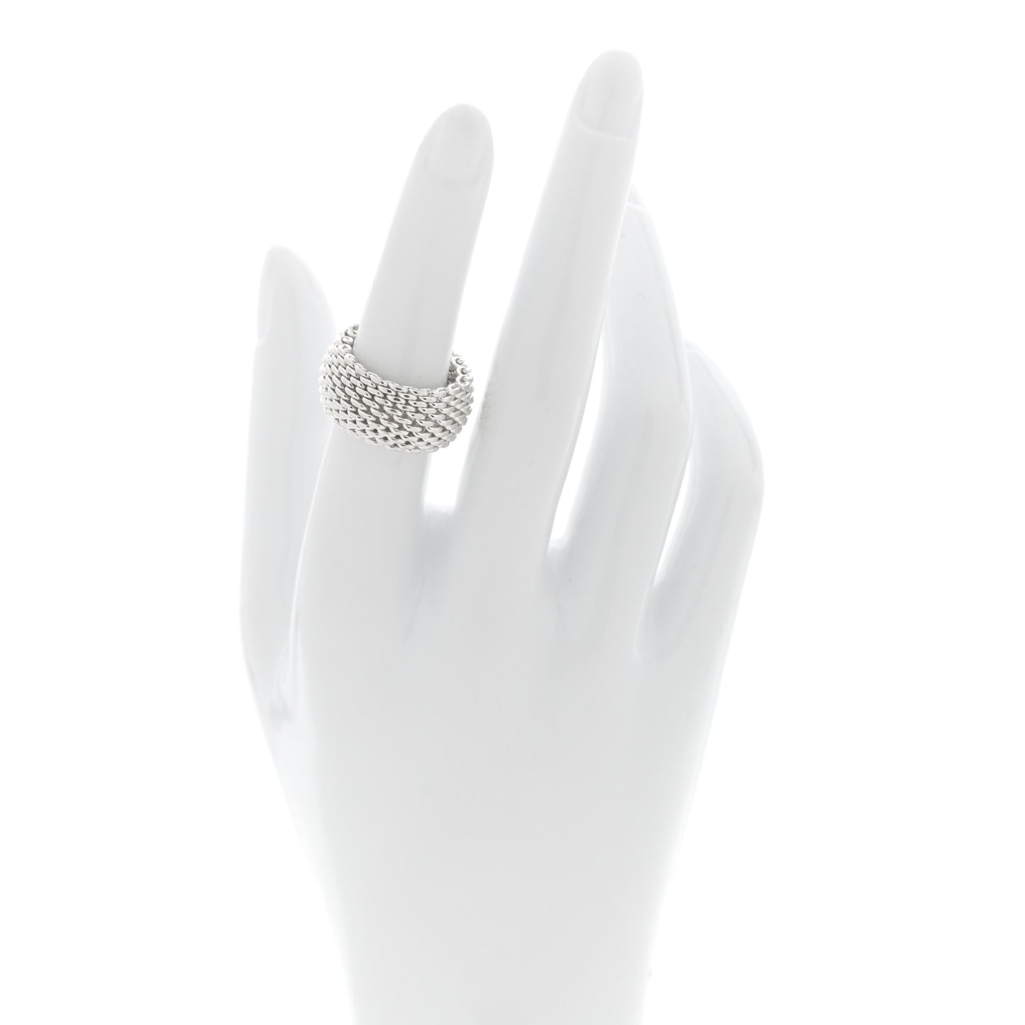 Sterling Silver Somerset Mesh Ring 52 6