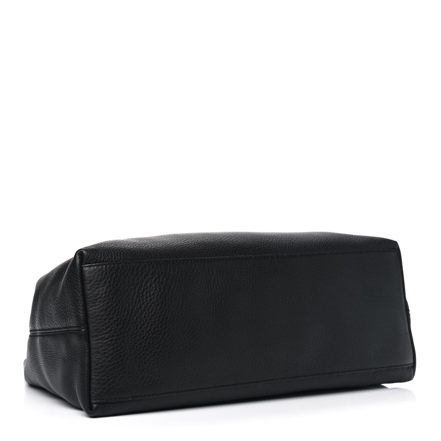 Pebbled Calfskin Medium Soho Chain Shoulder Bag Black