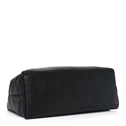 Gucci Pebbled Calfskin Medium Soho Chain Shoulder Bag Black 3 of 4