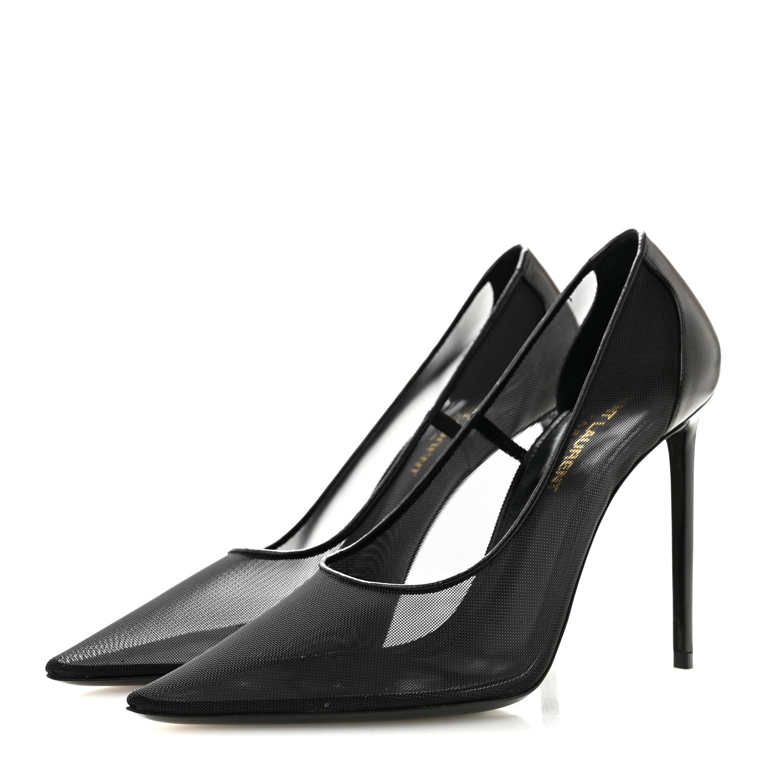Saint Laurent Mesh 105 Anja Pumps 36.5 Black 4 of 10