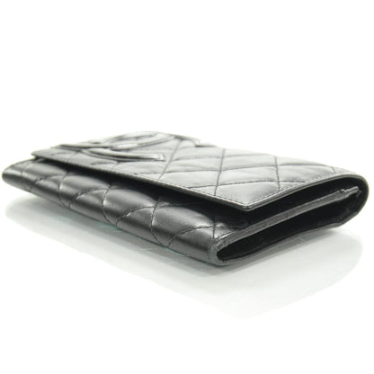 Chanel Calfskin Quilted Cambon Flap Wallet Black 5 of 9