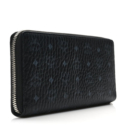 MCM Visetos Large Zip Around Wallet Black 3 of 7