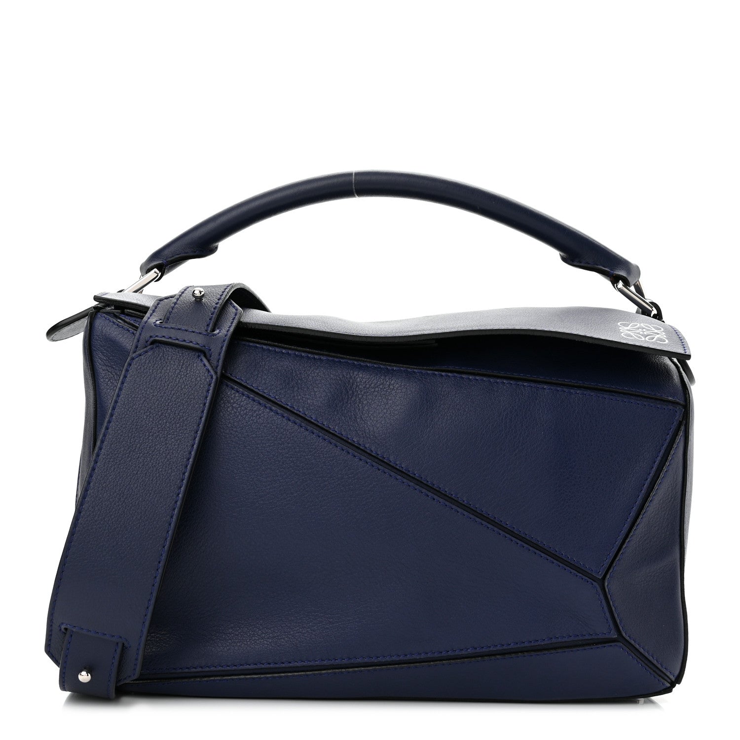 Loewe Calfskin Medium Puzzle Bag Marine 1 of 9