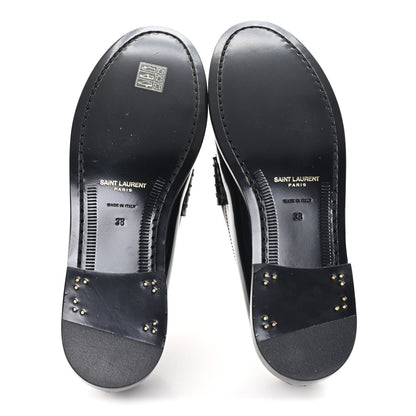 Saint Laurent Magnum Calfskin Le Loafer 15 Moccasin 38 Black 6 of 9