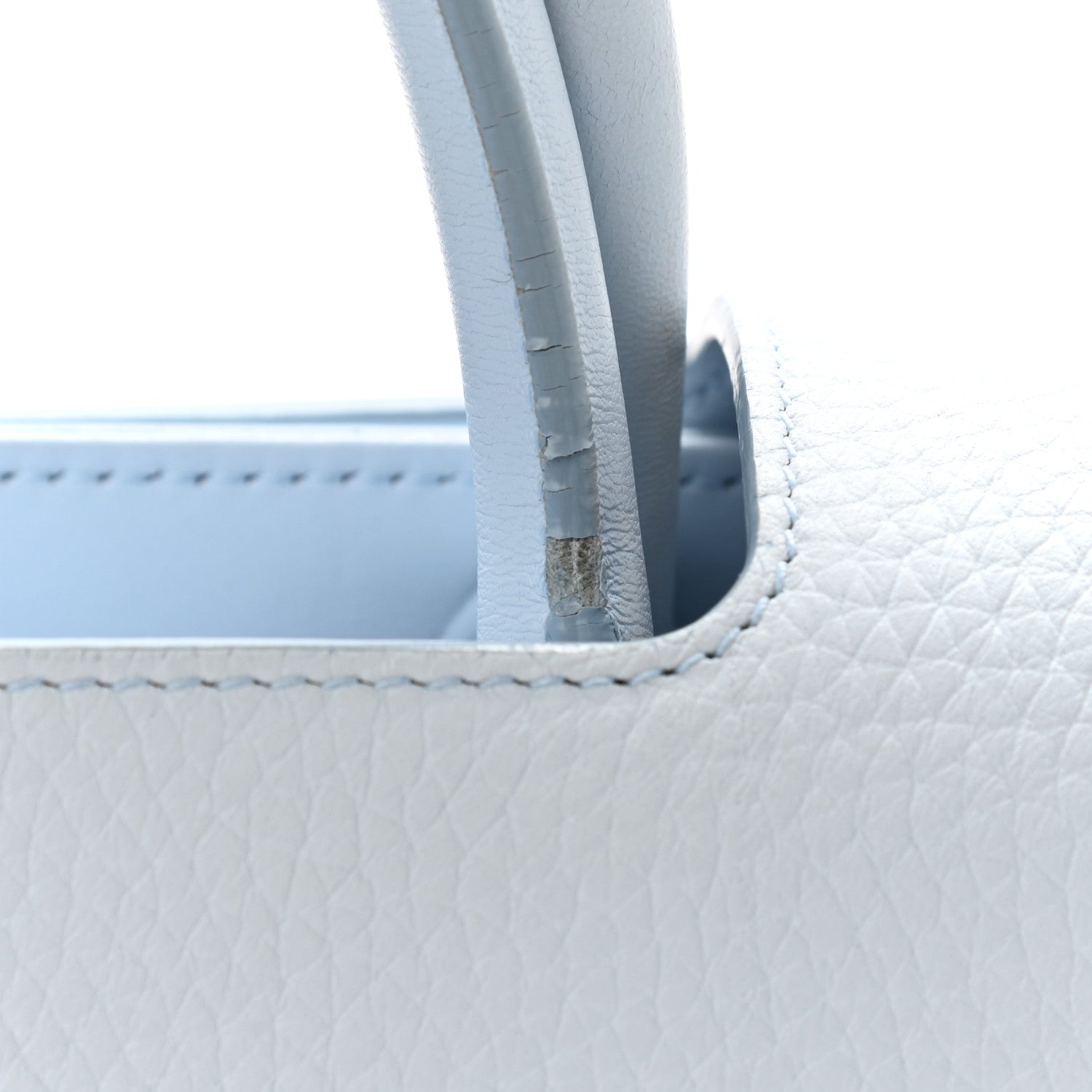 Christian Dior Grained Calfskin Medium Diorever Flap Light Blue 12 of 16