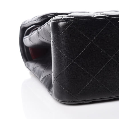 Chanel Lambskin Quilted Jumbo Double Flap Black 8 of 16
