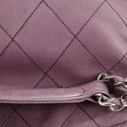 Chanel Lambskin Stitched Medium Ultimate Soft Tote Light Purple 9 of 10