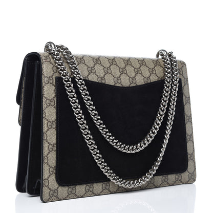 Gucci GG Supreme Monogram Medium Dionysus Shoulder Bag Black 4 of 9