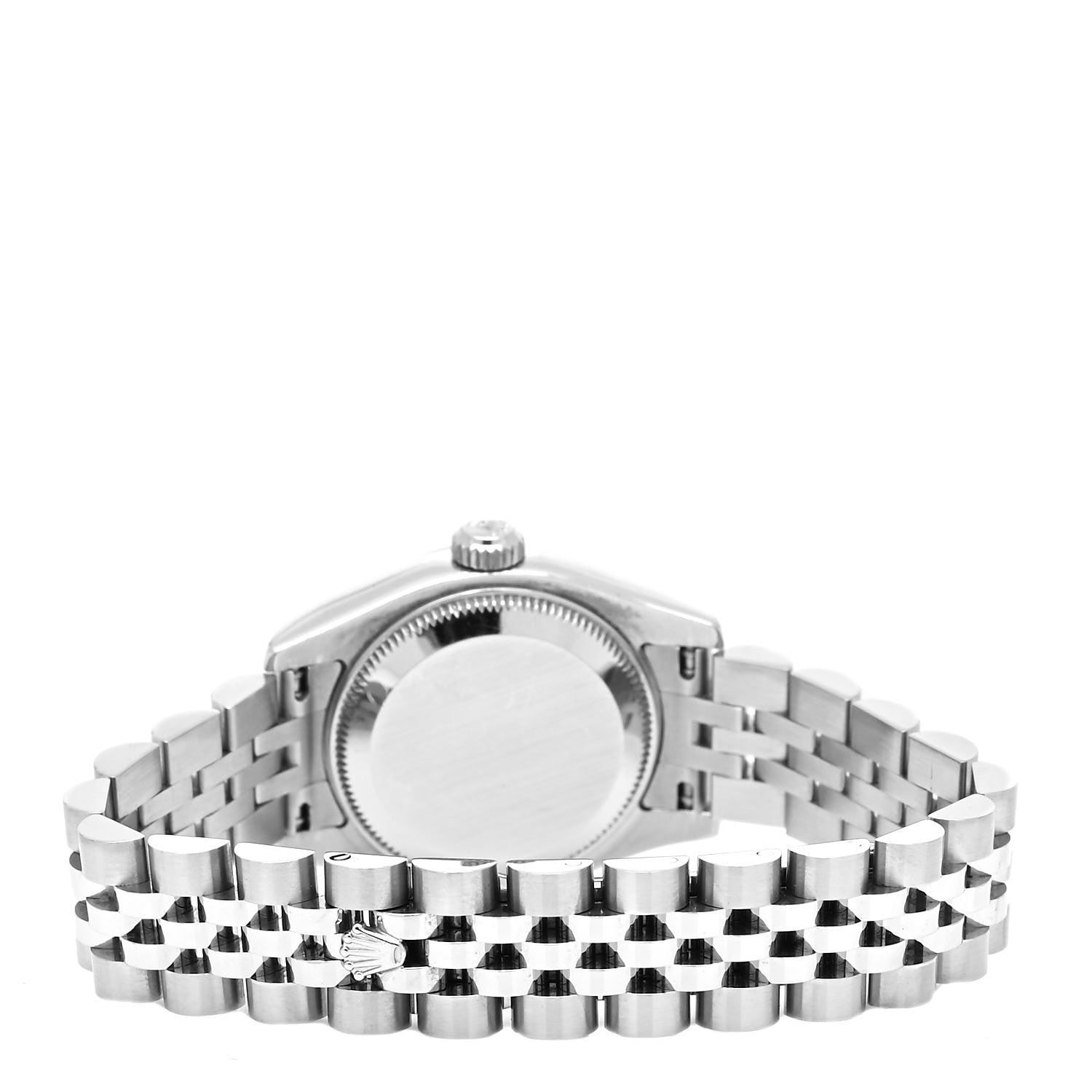 Rolex Stainless Steel 18K White Gold Diamond 26mm Oyster Perpetual Datejust Watch Pink 179174 3 of 4