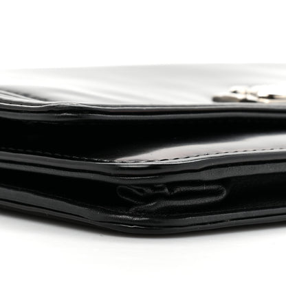 Chanel Glazed Calfskin Boy Wallet On Chain WOC Black 12 of 16