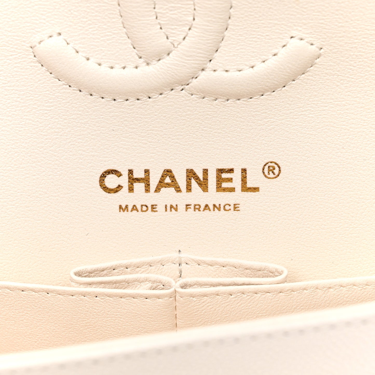 Caviar Quilted Small Double Flap White