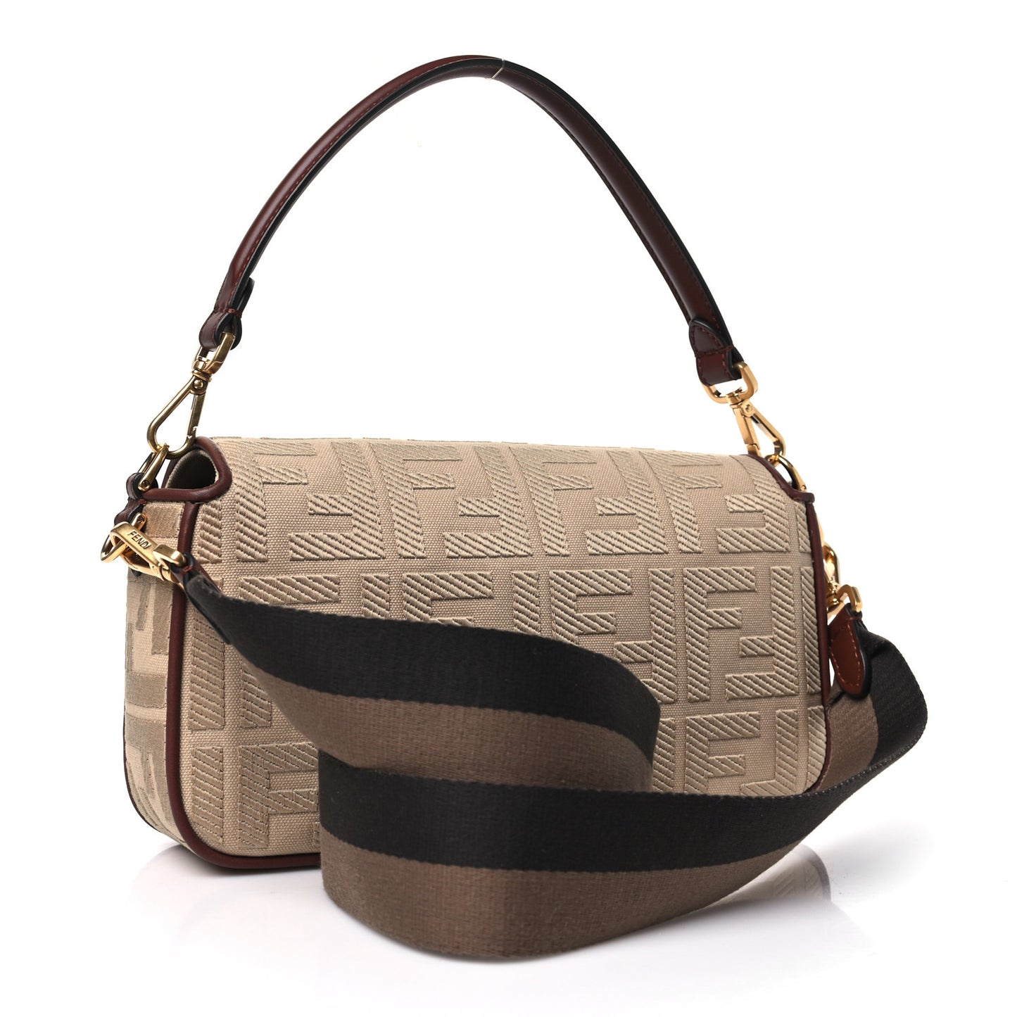 Sardinian Jacquard Vitello King FF 1974 Embroidered Baguette Sand Ghianda