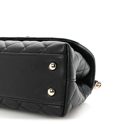Chanel Caviar Quilted Mini Coco Handle Flap Black 10 of 10