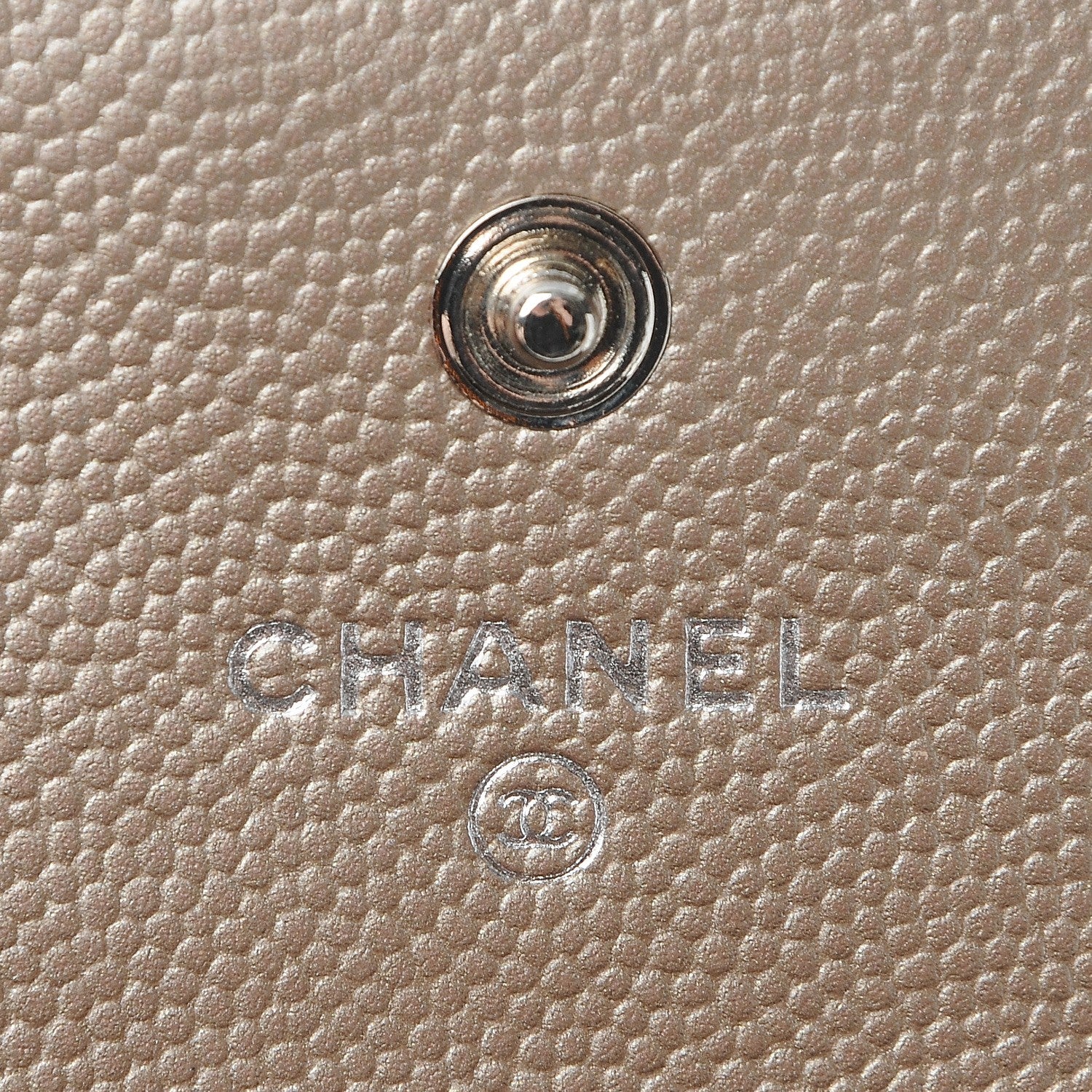 Chanel Metallic Caviar Quilted Boy Card Holder Wallet Copper 6 of 9