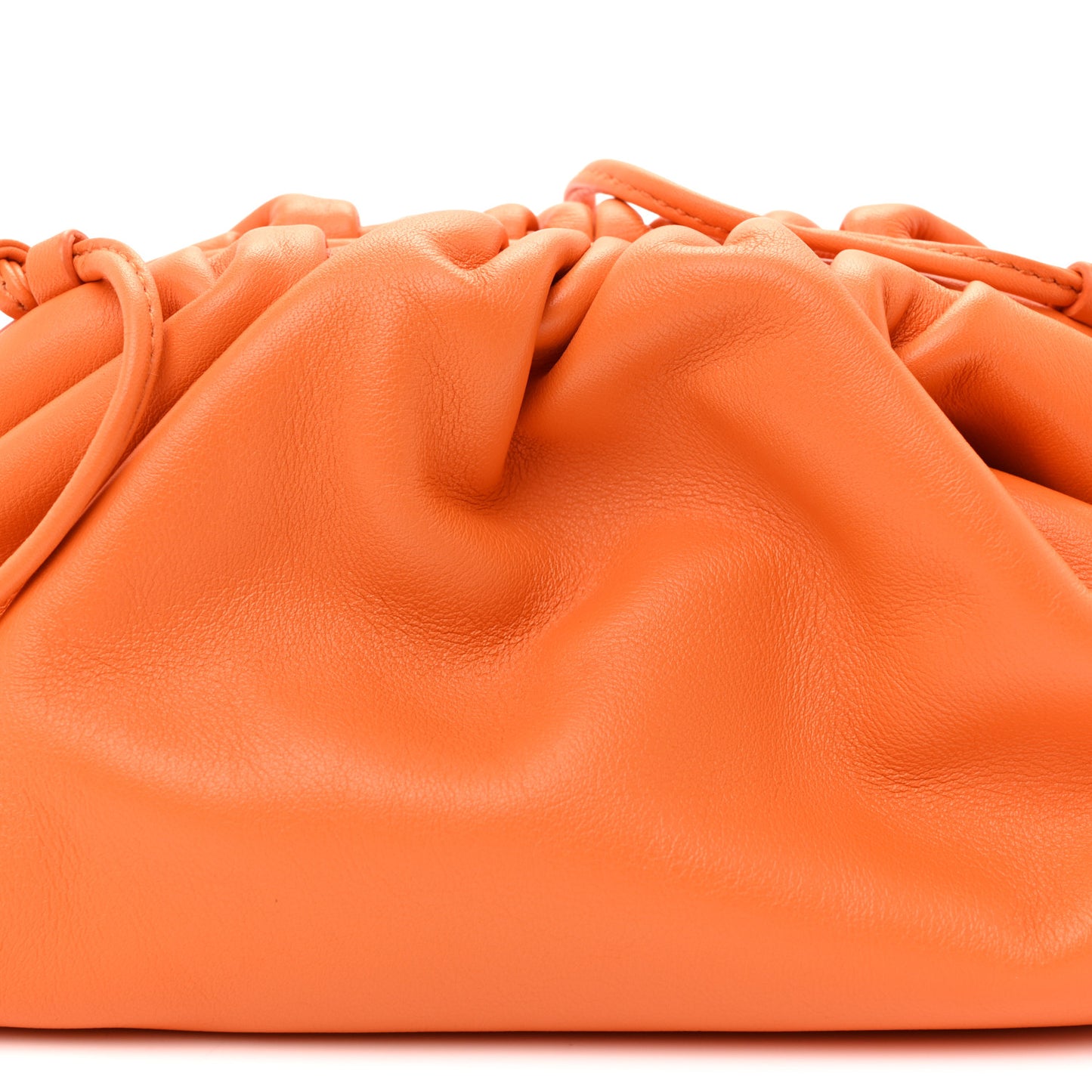 Butter Calfskin The Mini Pouch Tangerine