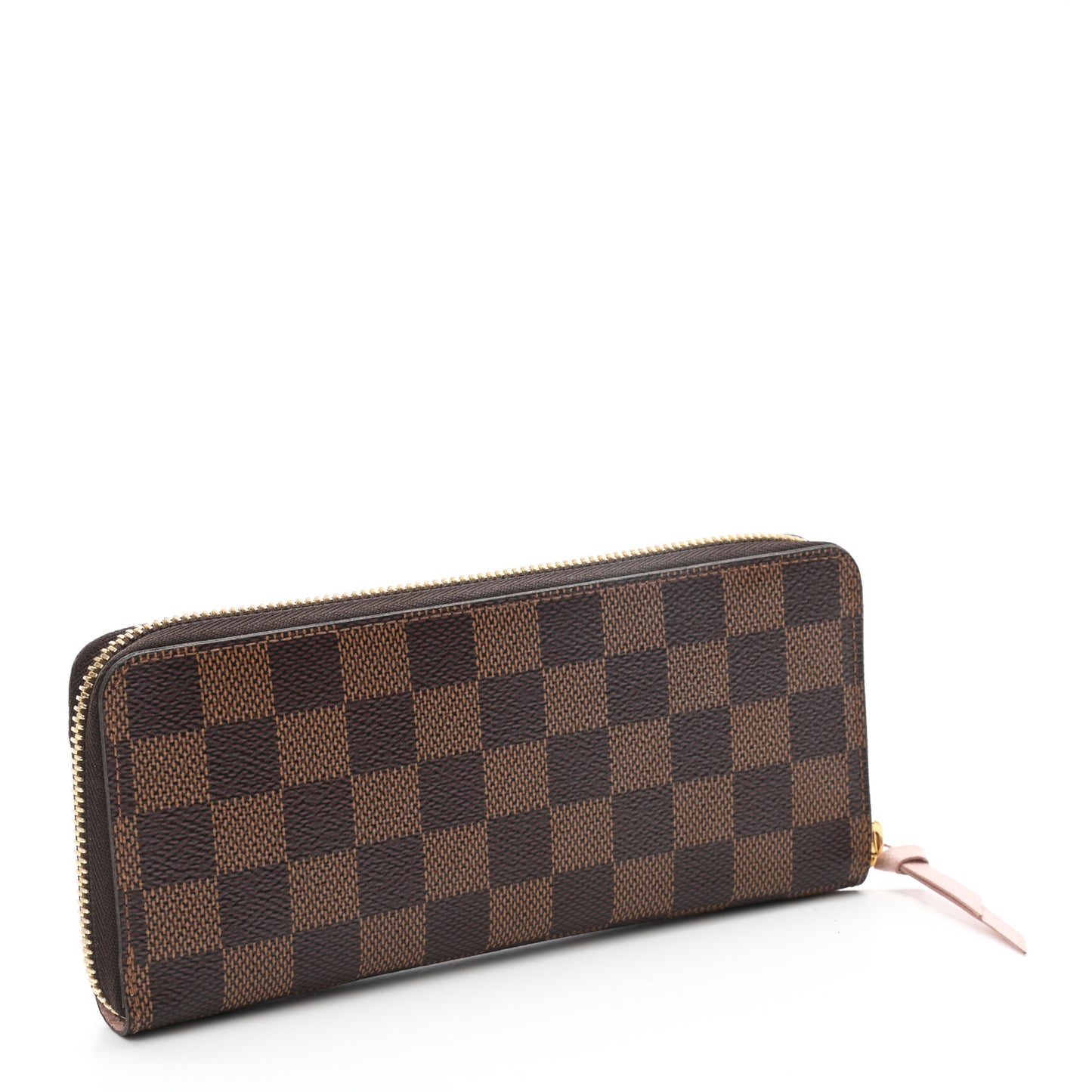 Damier Ebene Clemence Wallet Rose Ballerine