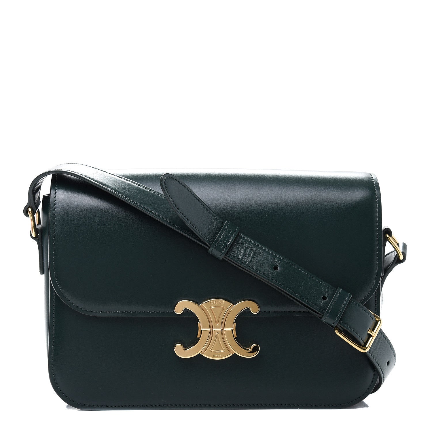 Celine Shiny Calfskin Medium Triomphe Amazone 1 of 14
