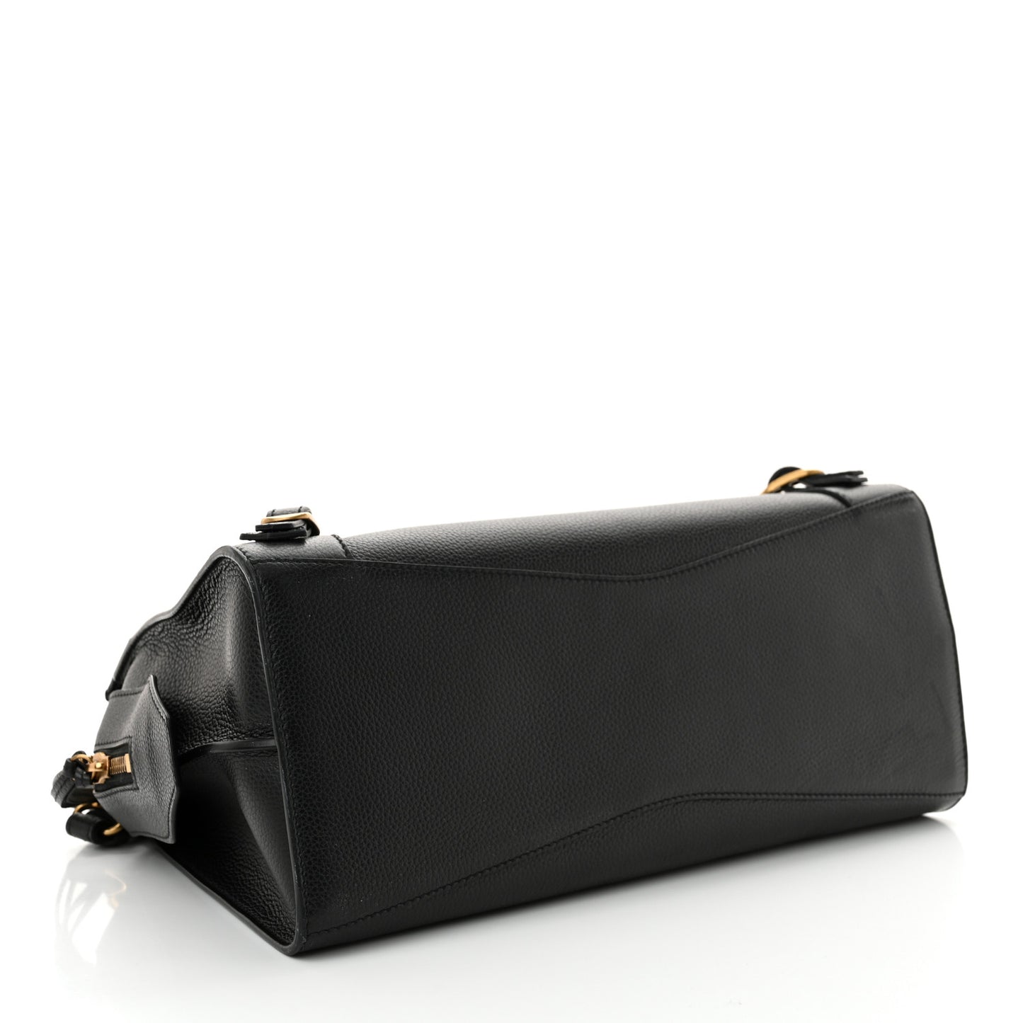 Grained Calfskin Neo Classic Gold Hardware S City Black