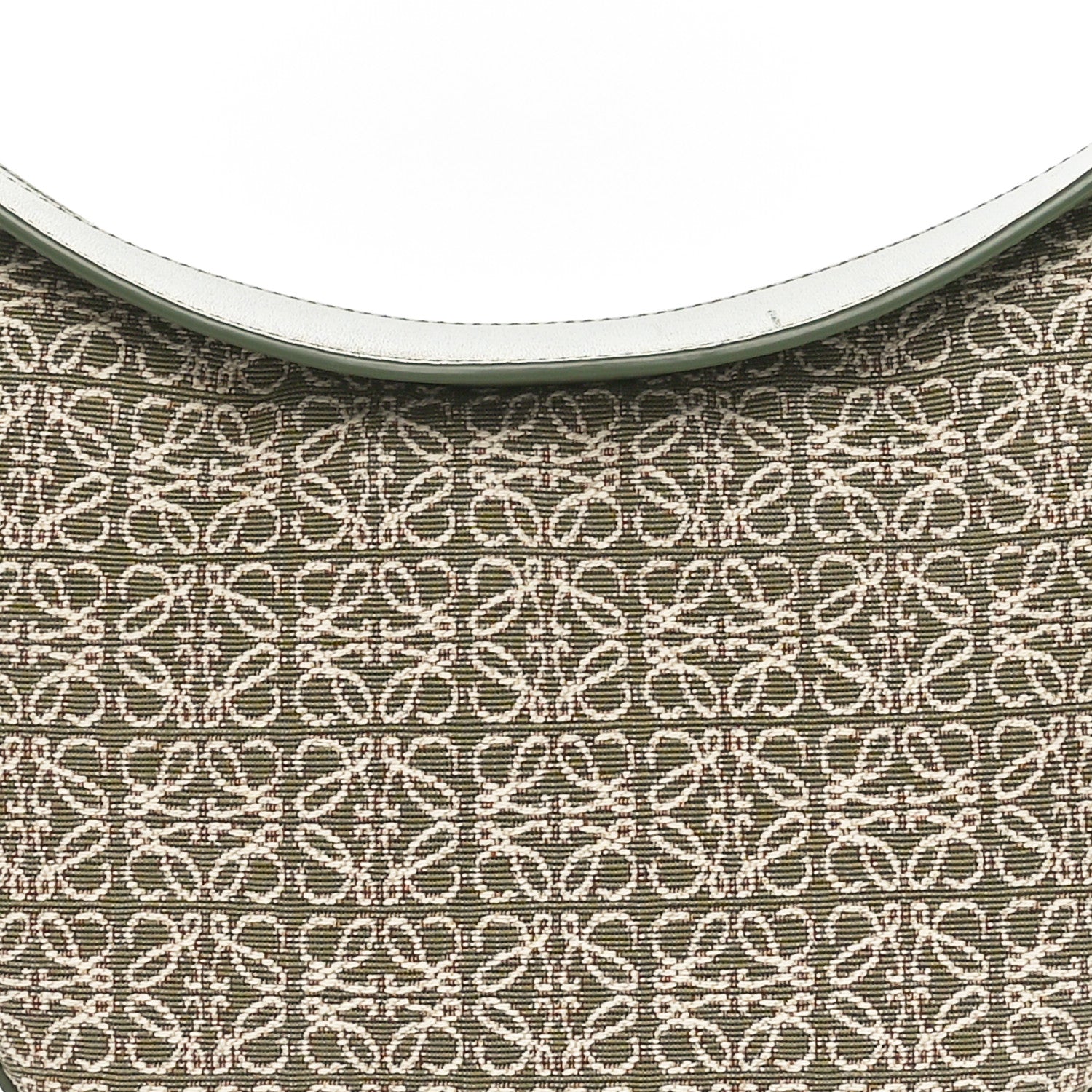 Loewe Jacquard Anagram Calfskin Luna Bag Avocado 7 of 9