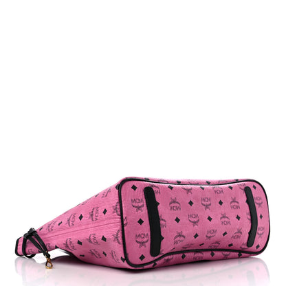 MCM Visetos Medium Project Reversible Shopper Tote Pink 5 of 15