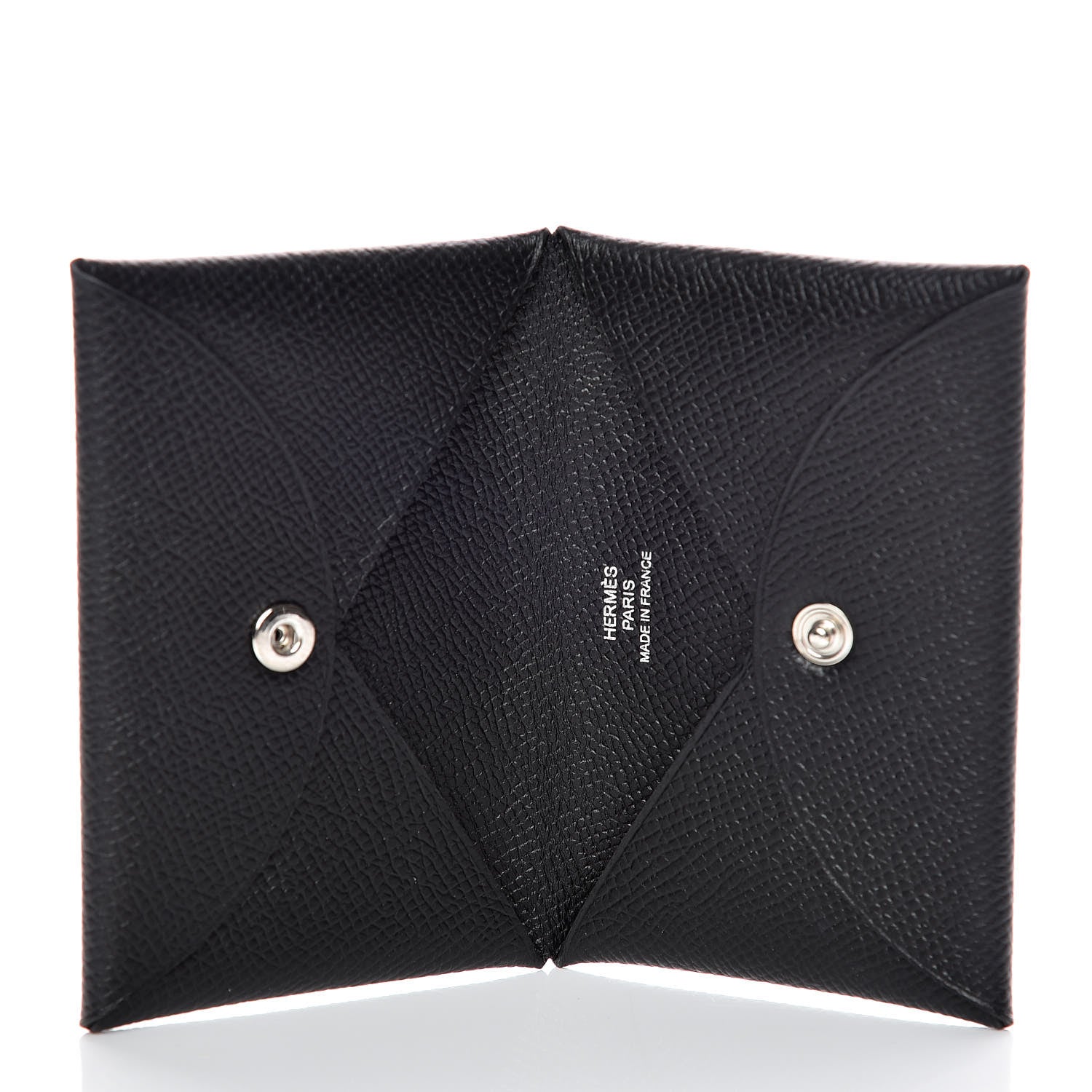 Hermes Epsom Calvi Card Case Black 5 of 8