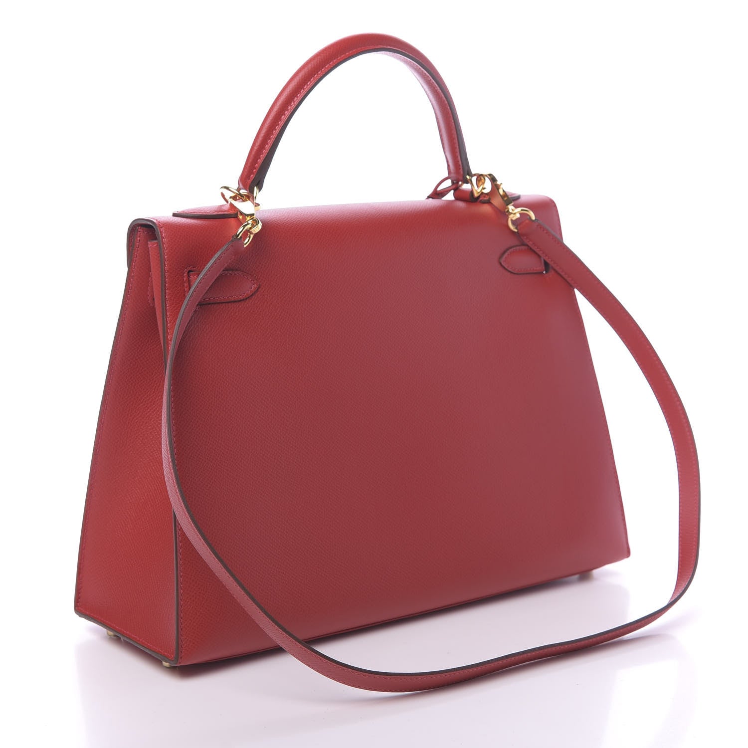 Hermes Epsom Kelly Sellier 32 Rouge Casaque 3 of 11