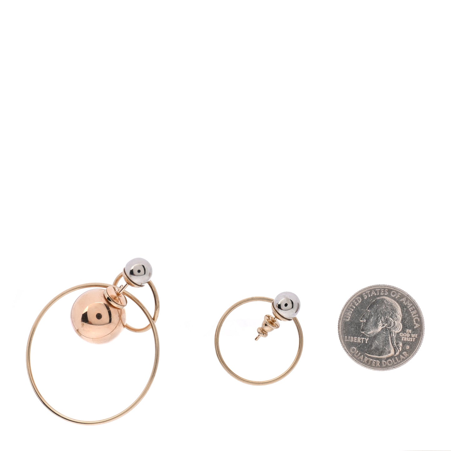 Metal Mise En Dior Tribal Hoop Earrings