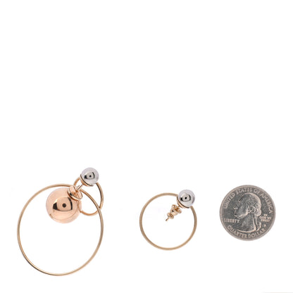 Christian Dior Metal Mise En Dior Tribal Hoop Earrings 2 of 4