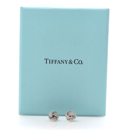 Tiffany Sterling Silver Twist Knot Earrings 5 of 5