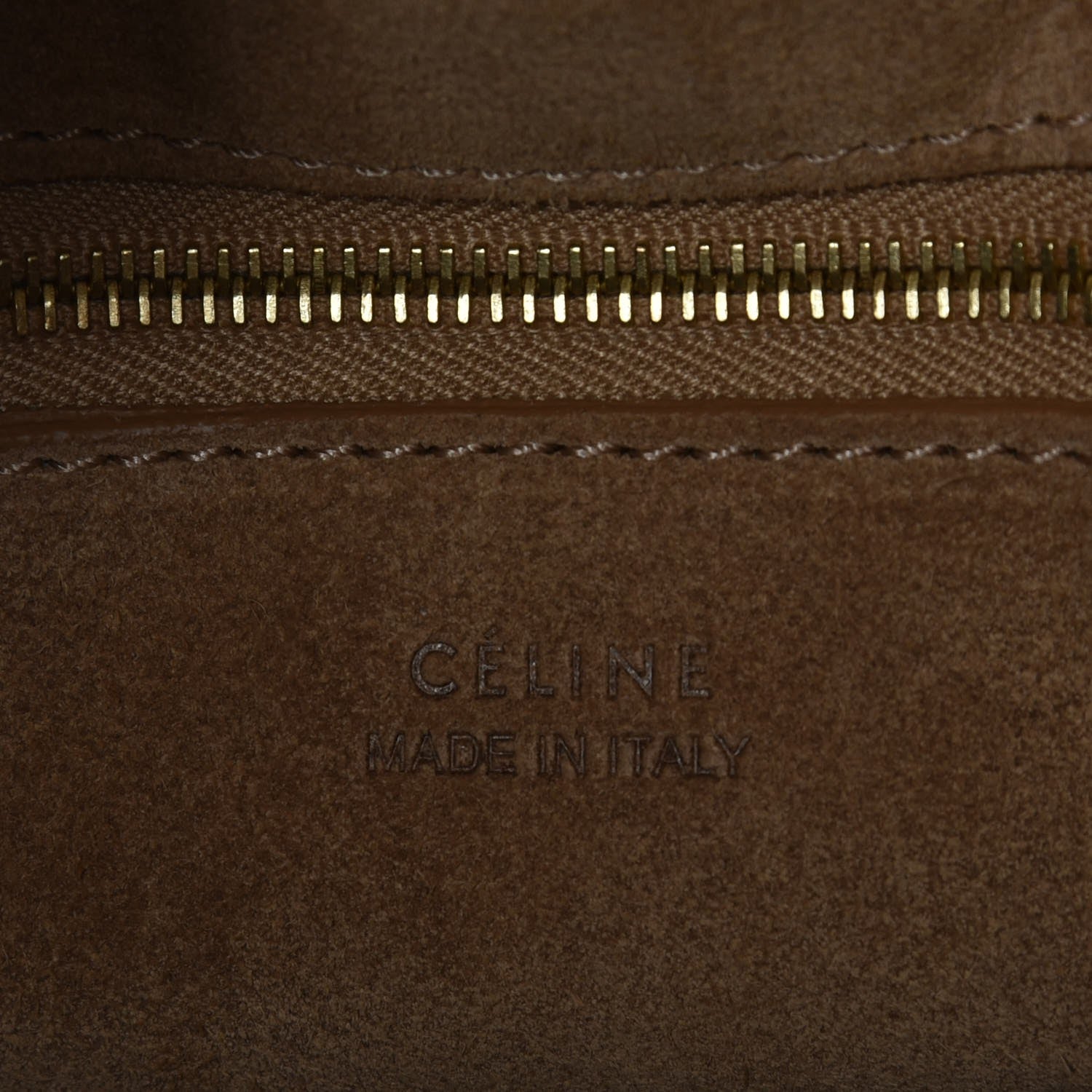 Celine Natural Calfskin Sangle Bucket Bag Light Camel 7 of 7