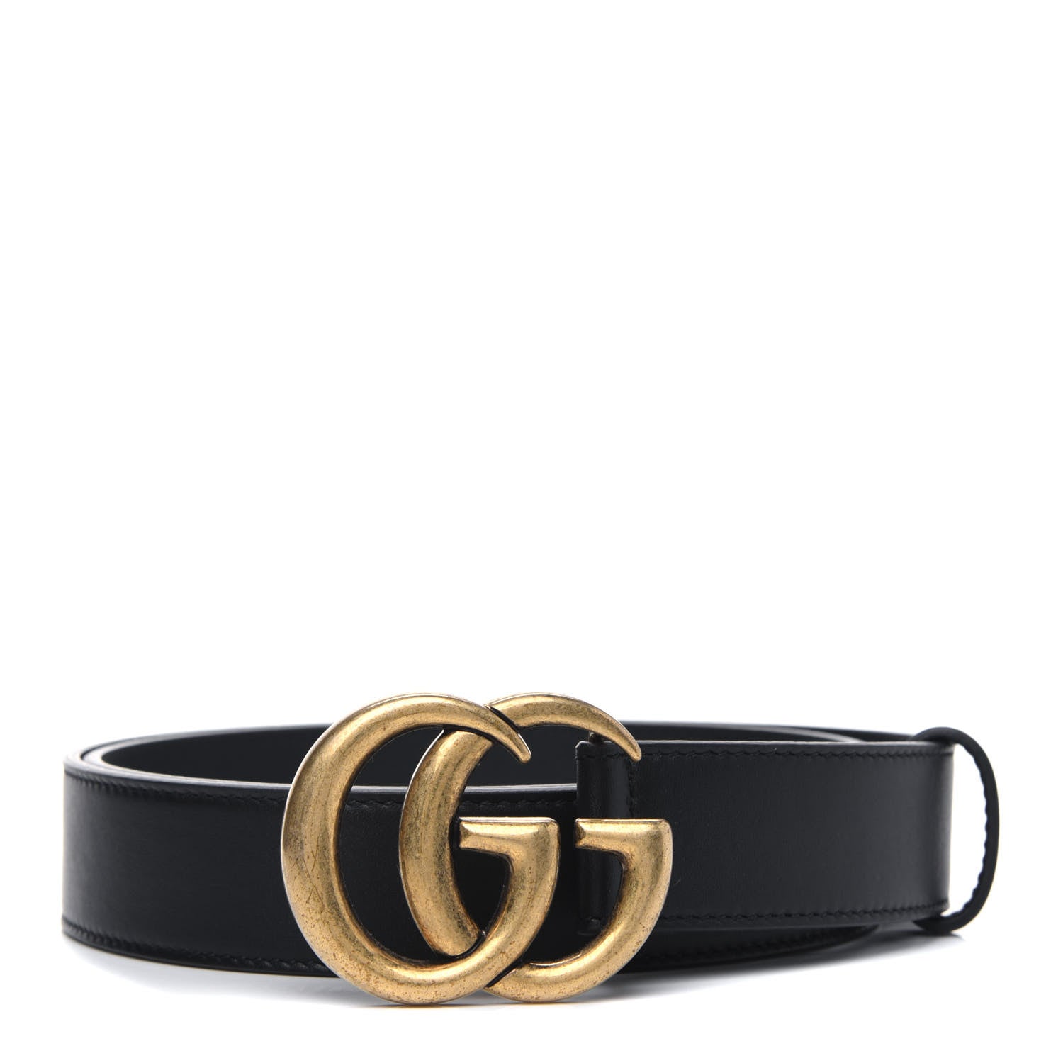 Gucci Calfskin Double G 30mm Belt 90 36 Black 1 of 4
