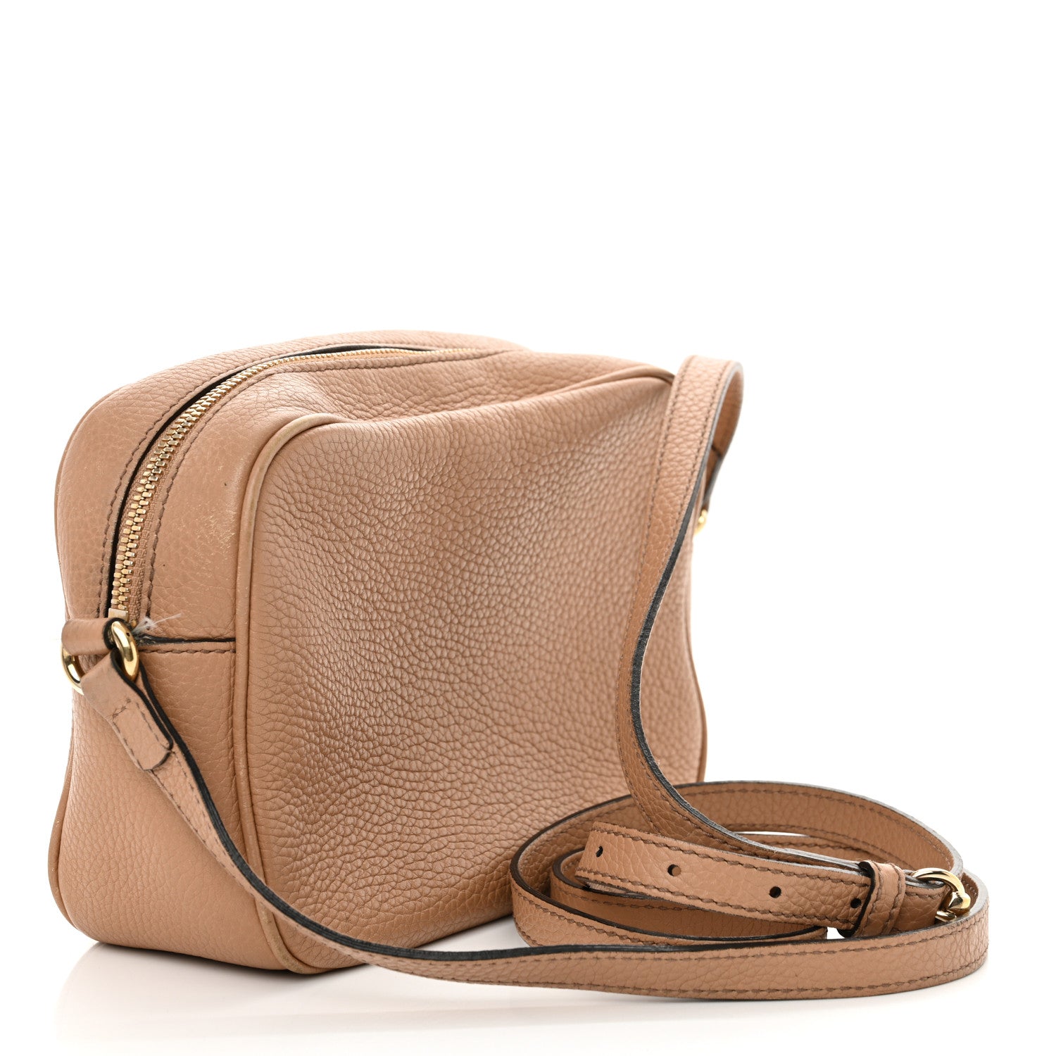 Gucci Pebbled Calfskin Small Soho Disco Bag Camelia 2 of 19