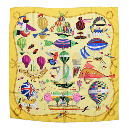 Hermes Silk Les Folies Du Ciel Scarf 90 1 of 6