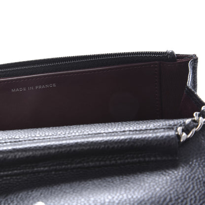 Chanel Caviar Quilted Wallet On Chain WOC Black 8 of 11