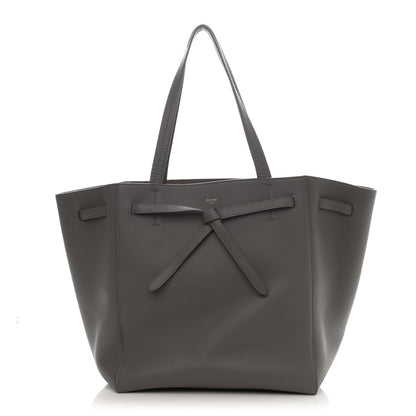 Celine Soft Grained Calfskin Small Belt Cabas Phantom Grey 1 of 10