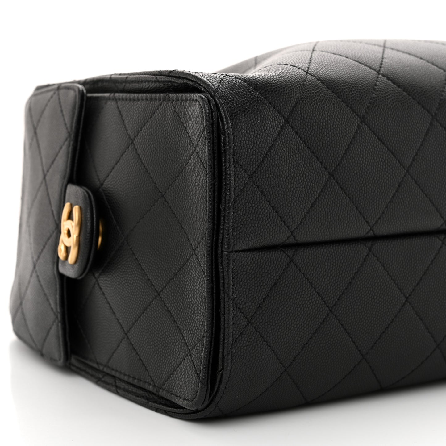 Caviar Quilted Small Chanel 25 Handbag Black