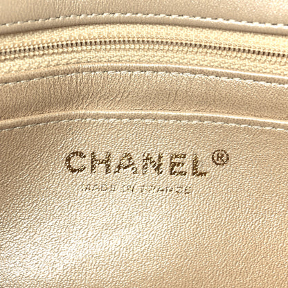 Chanel Tweed Quilted Mini Rectangular Flap Beige 6 of 10