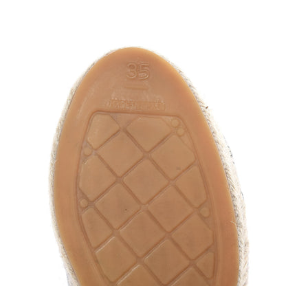 Chanel Lambskin CC Espadrilles 35 Black 8 of 11