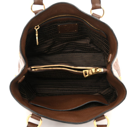 Prada Vitello Daino Shoulder Bag Bruciato 5 of 18